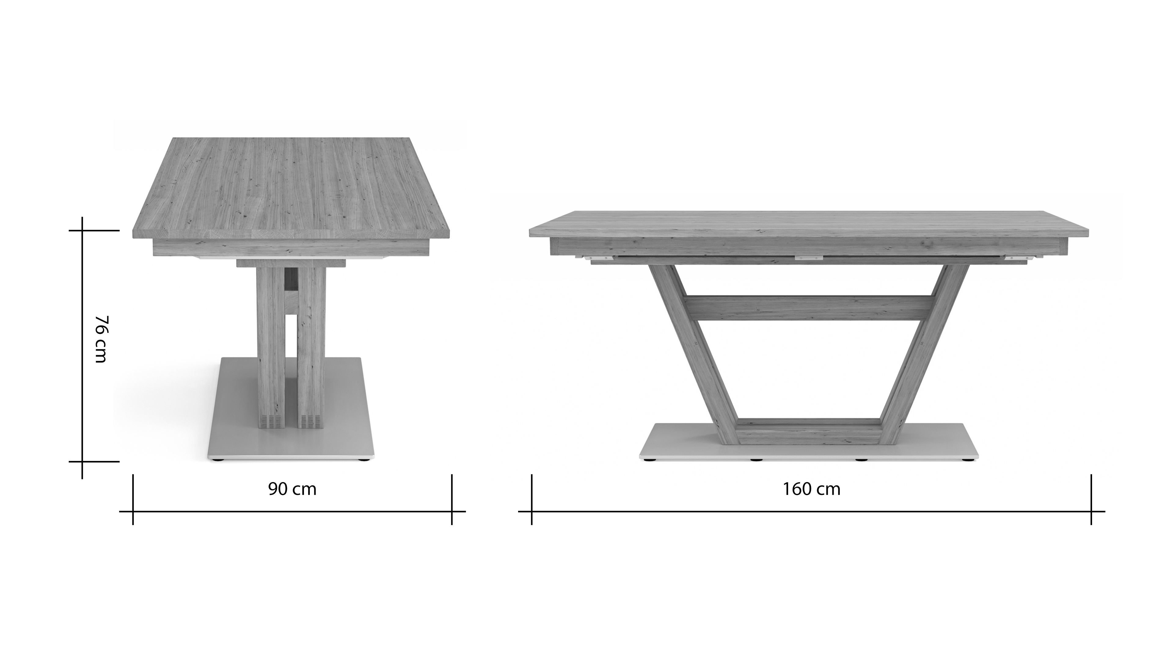 Esstisch Faro Plus   LB ca. 20x20 cm, Tisch verlängerbar ...