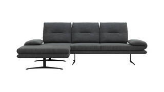 Longchair links, 2-Sitzer, x Rückenlehne/Armlehne/Sitztiefe verstellbar (manuell), drehbare Sitzelemente (manuell)