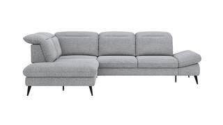 Ecke links, 2,5-Sitzer, Schlaffunktion, Kopfteil/Armteil/Sitztiefe verstellbar (manuell)