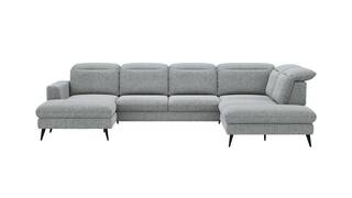 Longchair links, 2,5-Sitzer, Ecke rechts, Kopfteil/Sitztiefe verstellbar (manuell)