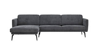 Longchair links, 2,5-Sitzer, Rückenlehne/Armlehne verstellbar (manuell)