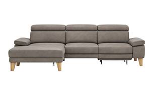 Longchair links, 2,5-Sitzer, Kopfstütze/Armlehne verstellbar (manuell), Relaxfunktion (motorisch)